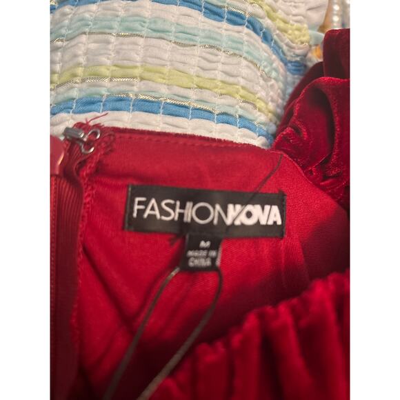 Fashion Nova Vivian Velvet Corset Jumpsuit  M NEW Renaissance Cosplay Goth Punk - Picture 11 of 12